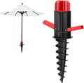Miniatyrbillede 1 af 5: Lollanda Parasol Mount Sandanker, Parasolbeslag til altan - sort/rød til 22-32 mm stang
