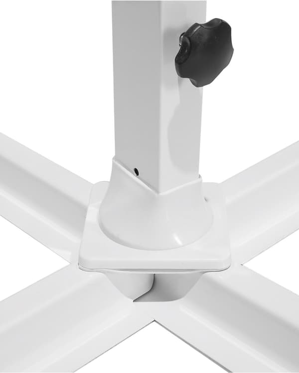Trädgårdsparasoll Beige Tyg 300 cm Justerbar Väderbeständig Solskydd