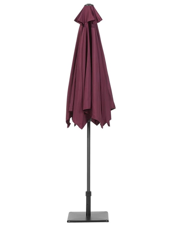 Parasoll Burgundy Tyg 270 cm Vädertålig Trädgård Utomhus Solskydd