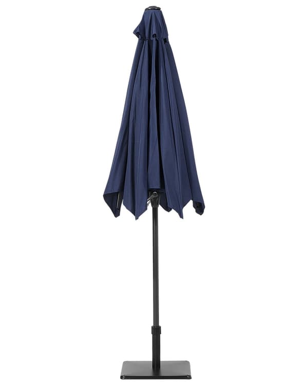 Parasoll Mörkblå Tyg 270 cm Vädertålig Trädgård Utomhus Solskydd