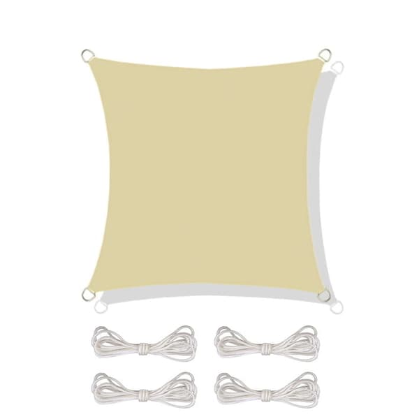 Skärmduk kvadrat 3,6 x 3,6 m – Beige – Solskyddssegel