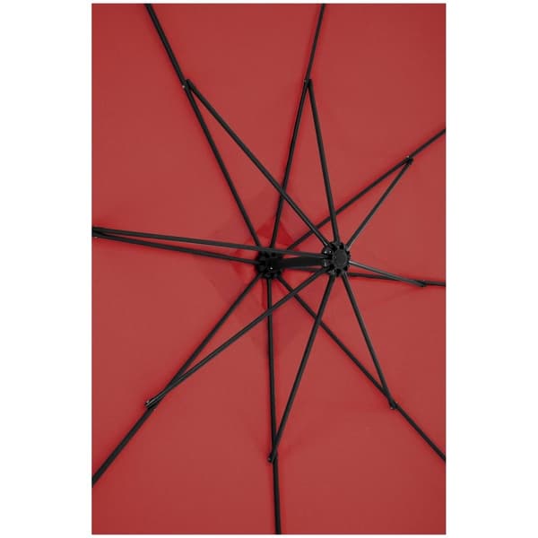 Uniprodo Trädgårdsparasoll - bordeaux - fyrkantigt - 250 x 250 cm - kan lutas
