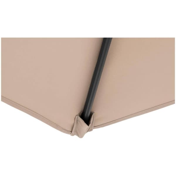 Uniprodo Trädgårdsparasoll - crème - fyrkantigt - 250 x 250 cm - kan lutas