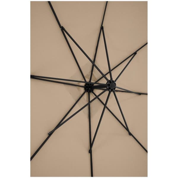 Uniprodo Trädgårdsparasoll - crème - fyrkantigt - 250 x 250 cm - kan lutas