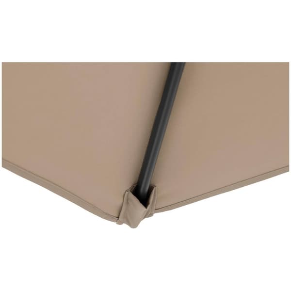 Uniprodo Trädgårdsparasoll - crème - fyrkantigt - 250 x 250 cm - kan lutas