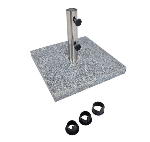 Parasollfot 45x45cm/30kg, granitt