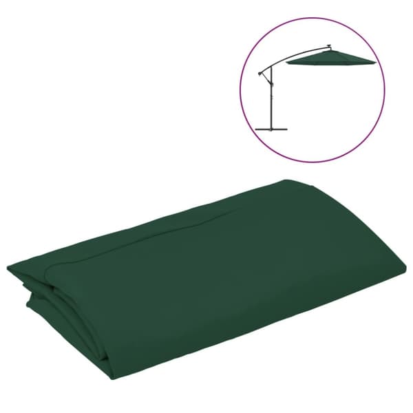 The Living Store Aurinkovarjon vaihtokangas vihreä 300 cm -  Päivän- & aurinkovarjokankaat