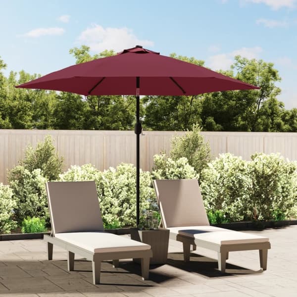 Udskiftningsdug til parasol 300 cm bordeauxfarvet - Erstatningsdug Til Parasol - Erstatningsduge Til Parasoller - Home & Living