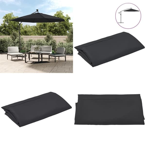 Reservtyg för frihängande parasoll svart 300 cm - Reservtyg - Parasolltyg - Home & Living