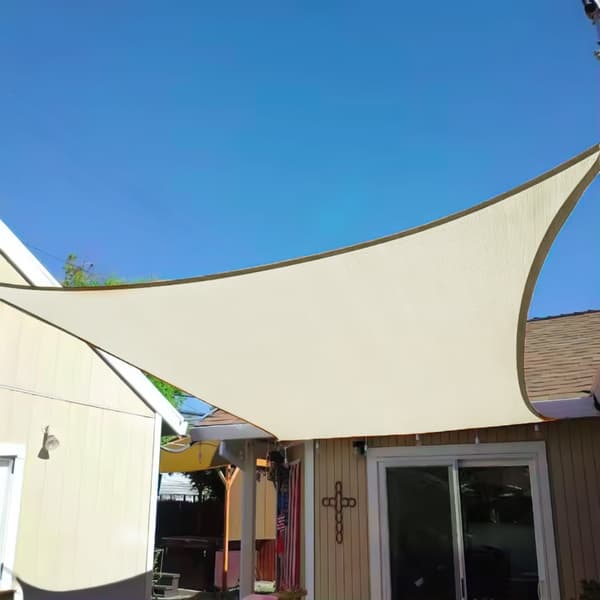 Skuggtält vattentät - 5x5 meter - polyester - UV-skydd