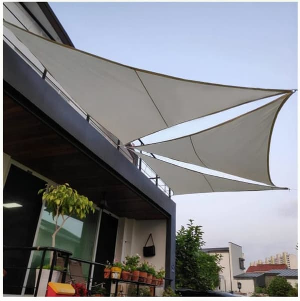 Vandtæt solsejl - 5x5x5m - UV-beskyttelse - polyester