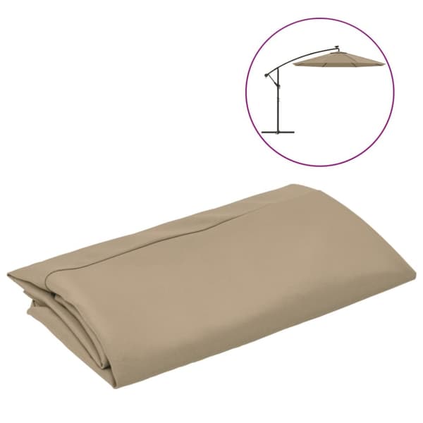 Reservtyg för frihängande parasoll taupe 300 cm
