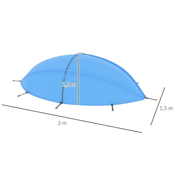 Rootz-altaan aurinkovarjo - UV-suojattu kansi - Helppo asennus - UV50+ suoja - 300cm x 150cm x 120cm
