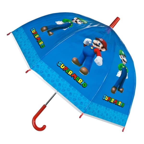 Super Mario børneparaply 66 cm Blå