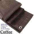 Miniatyrbillede 2 af 2: HDPE Solskyggenet, 90~95% UV-beskyttelse, fås i kaffe, beige, grå,1.5mx6m, Kaffe