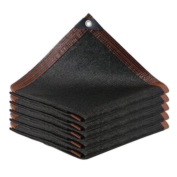 Solsegel / Segelduk Solskyddsnät, HDPE-material, 85-90% UV-skydd, svart