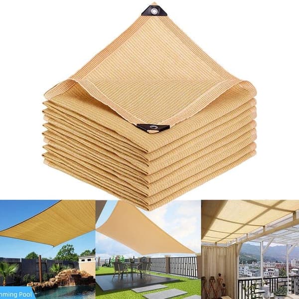 OBOSOE Solsejl 3x5 m UV-beskyttelse 95%, Skyggesejl & Skyggenet til Gårdhave, Have, Pool, Terrasse