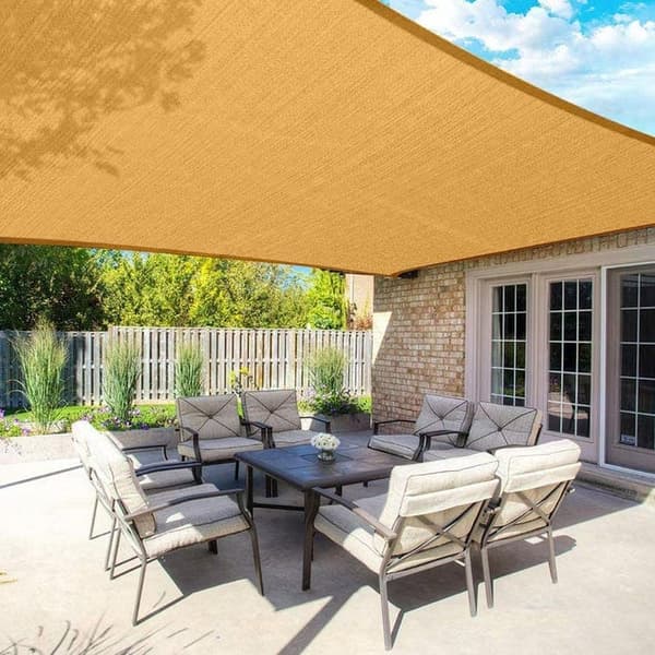 OBOSOE Solsejl 3x5 m UV-beskyttelse 95%, Skyggesejl & Skyggenet til Gårdhave, Have, Pool, Terrasse