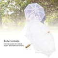 Miniatyrbild 9 av 9: West Style Brudspets Paraply Parasoll Bankett Scen Fotografi Rekvisita Bröllopstillbehör Vit L Storlek