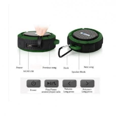 Vattentät Bluetooth V 3.0 Högtalare med Sugpropp 500mAh