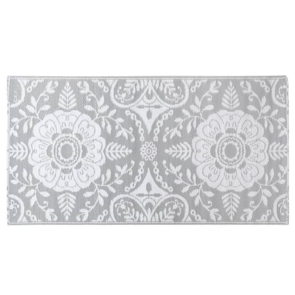 vidaXL Utomhusmatta ARAKIL ljusgrå 80x150 cm PP