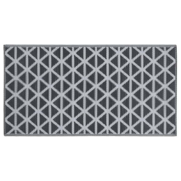 vidaXL Uteteppe ARAKIL svart 120x180 cm PP