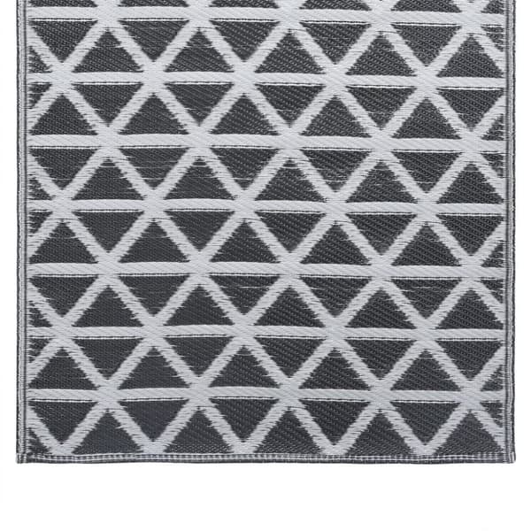 vidaXL Uteteppe ARAKIL svart 120x180 cm PP