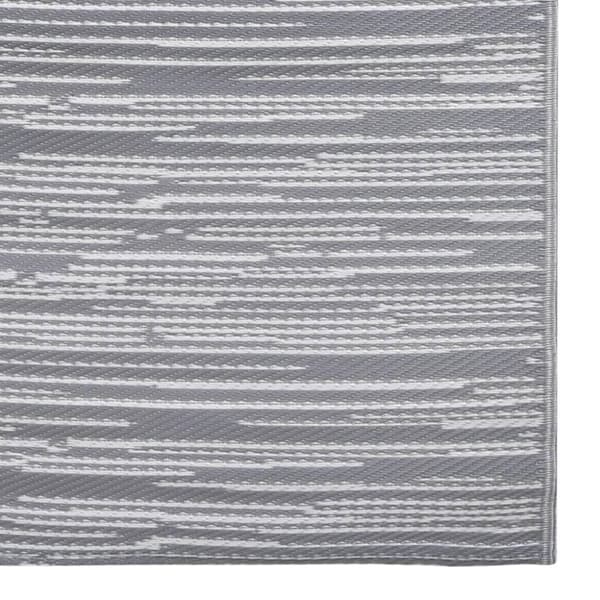 vidaXL Utomhusmatta ARAKIL grå 160x230 cm PP