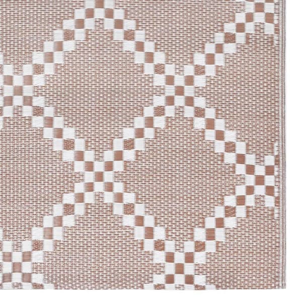 vidaXL Utomhusmatta ARAKIL brun 190x290 cm PP