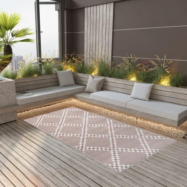 vidaXL Utomhusmatta ARAKIL brun 190x290 cm PP