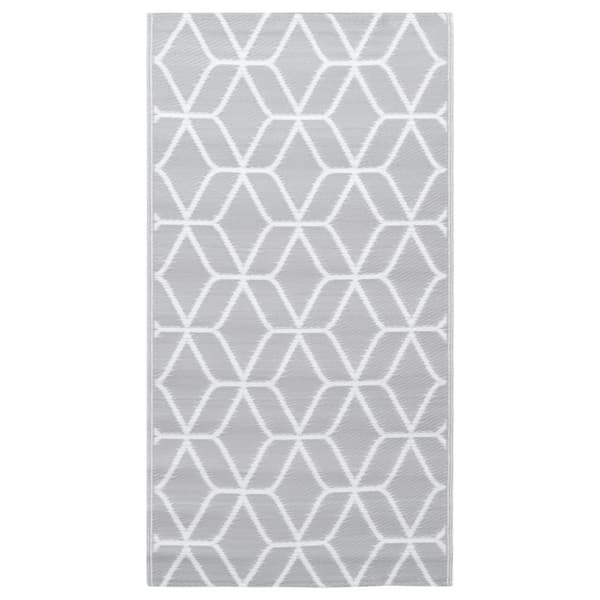 vidaXL Utomhusmatta ARAKIL grå 160x230 cm PP