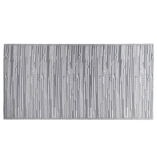 vidaXL udendørstæppe ARAKIL 190x290 cm PP grå