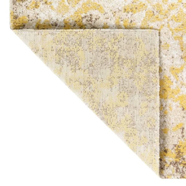 vidaXL Utomhusmatta plattvävd 80x150 cm gul
