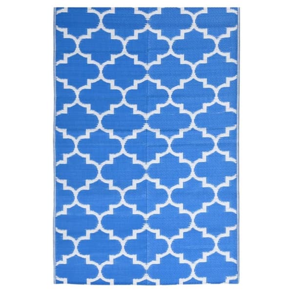 vidaXL Utomhusmatta ARAKIL blå 160x230 cm PP