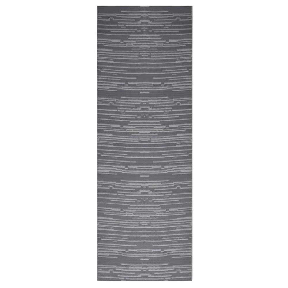 vidaXL Utomhusmatta antracit 80x250 cm PP