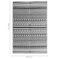 Miniatyrbilde 7 av 9: vidaXL Uteteppe ARAKIL svart 140x200 cm PP