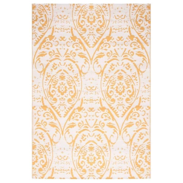 vidaXL Utomhusmatta ARAKIL Gul 140x200 cm PP