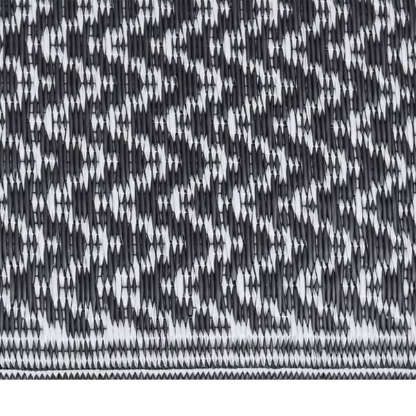 vidaXL Utomhusmatta ARAKIL svart 140x200 cm PP
