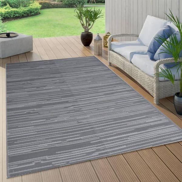 vidaXL Utomhusmatta ARAKIL antracit 140x200 cm PP