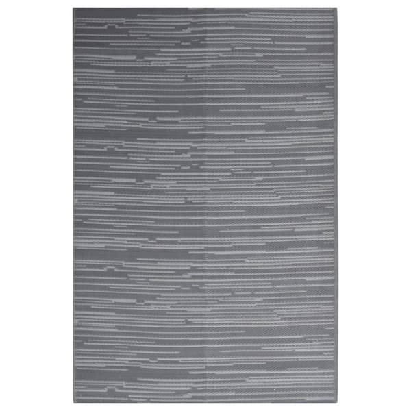 vidaXL Utomhusmatta ARAKIL antracit 140x200 cm PP