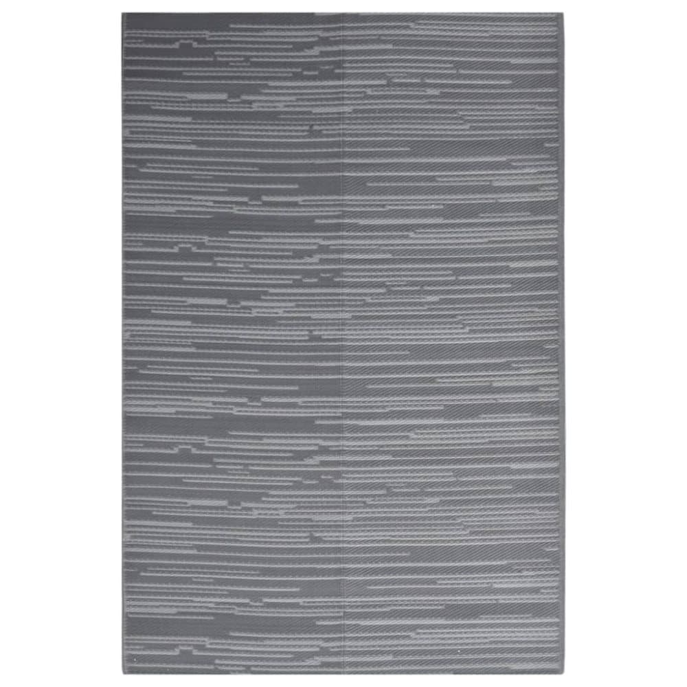 vidaXL Utomhusmatta antracit 140x200 cm PP