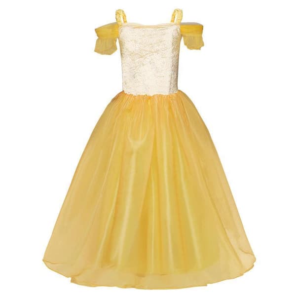 Princess Belle klänning Skönheten & odjuret  + 7 extra tillbehör