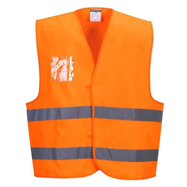 Gilet med hög synlighet - Portwest - Vest-Port - Orange - Vuxen - Unisex