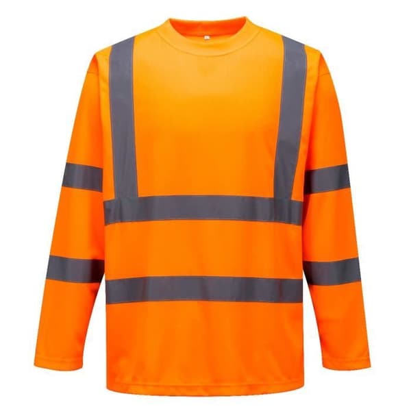 Högsynlighets t-shirt - Portwest - S178 - Långärmad - 100% polyester - Fluorescerande gul