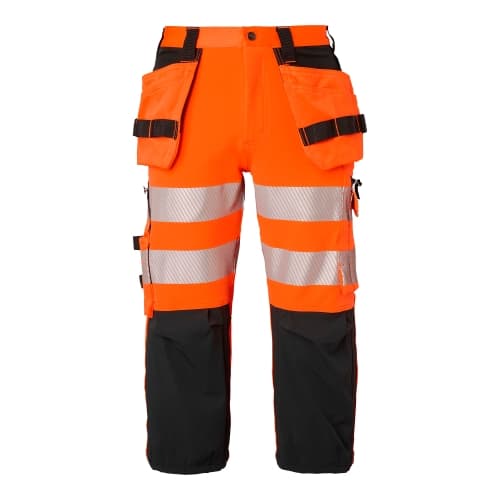 314 Craftsmen 3/4 Trousers Fluorescent orange/black Unisex