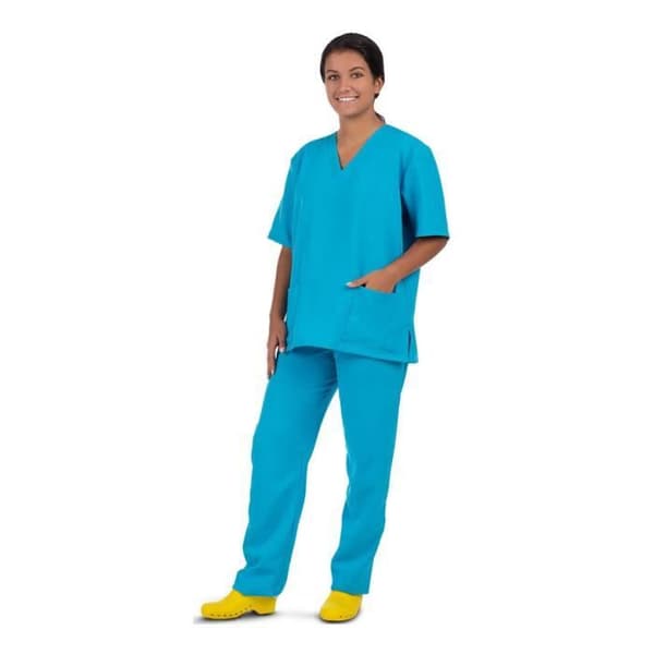 Sjuksköterskeuniform - Ej specificerad - Blå uniform - Kvinna - Vuxen - Flerfärgad