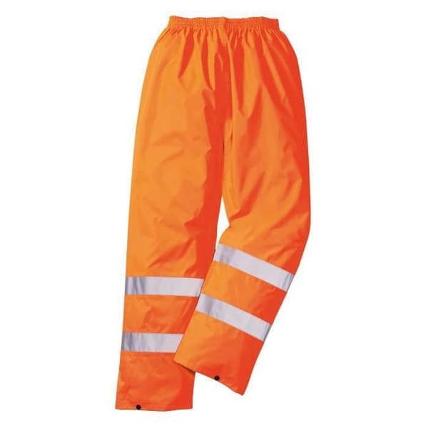 Regnbyxor - Portwest - Gul - Hög synlighet - 100% polyester - Vattentät