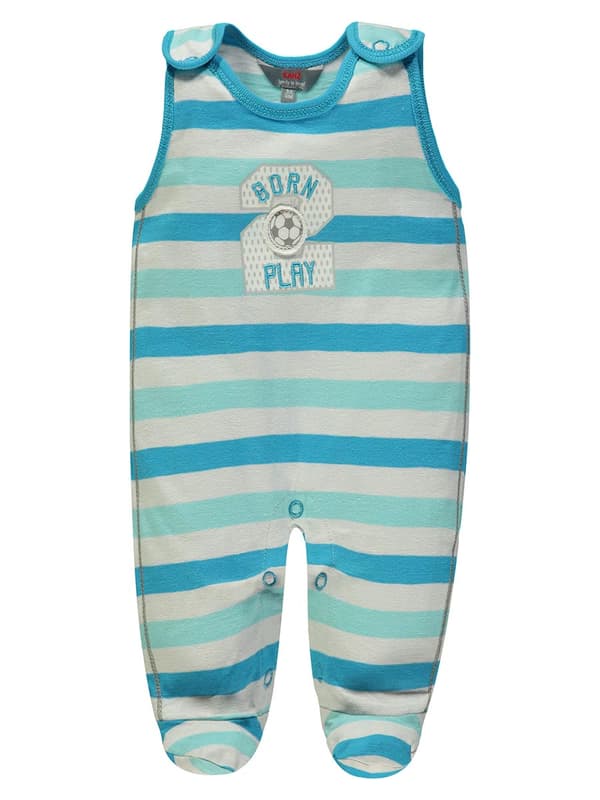 Baby Pojkar Romper och Blus Set Randig Blå Kanz