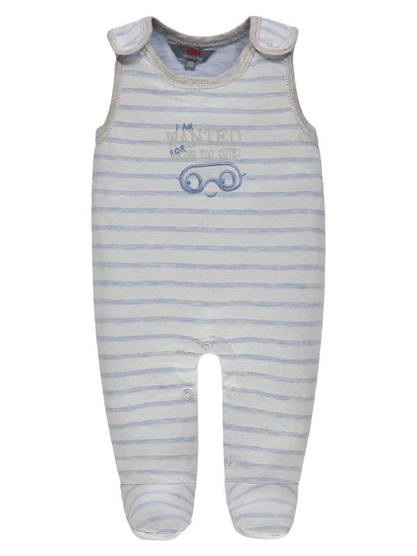 Baby drengesæt med heldragt og bluse, blå Kanz
