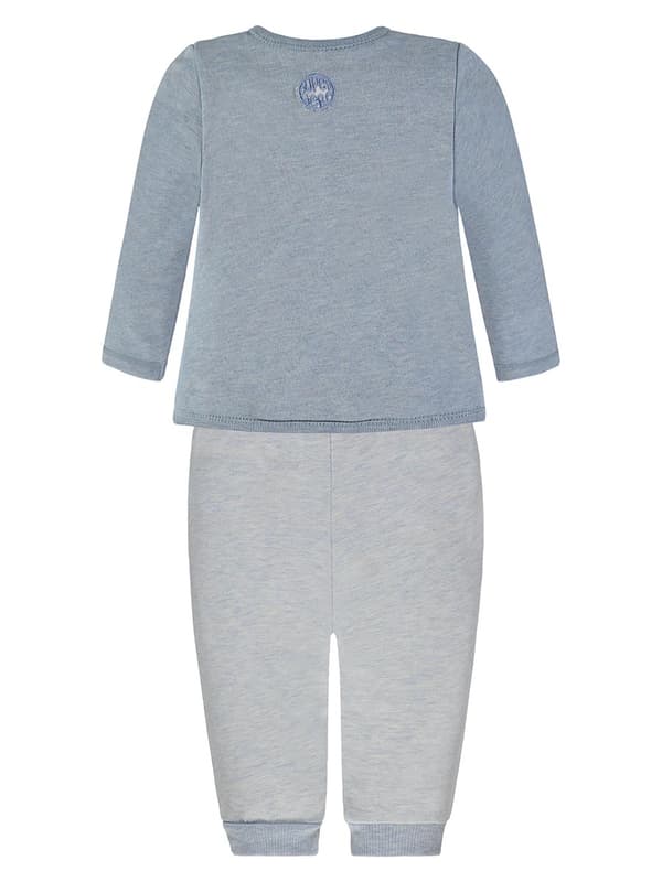Babyset för pojkar: kaftan, bodysuit och shorts, blå Kanz